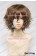 Wig 30CM Cosplay Flaxen Brown Universal Short Layered