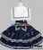 Sweet Lolita Gothic Punk Jumper Skirt Navy Blue Sailor Dress