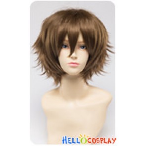 Wig 30CM Cosplay Flaxen Brown Universal Short Layered