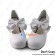 Sweet Lolita Shoes White Matte Chunky Charlotte Bow Strap