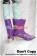 Macross Frontier Cosplay Sheryl Nome Short Boots Purple