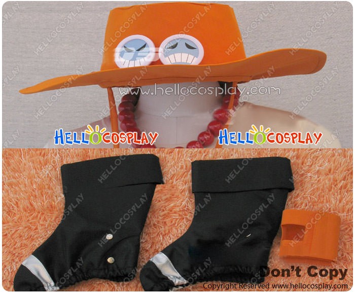 One Piece Portgas D Ace Hats Anime Cosplay Cowboy Cap for Men