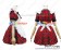 Angel Feather Cosplay Lolita Red Lattice Maid Dress