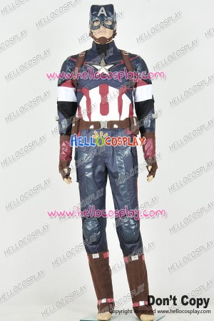 Avengers: Age Of Ultron Captain America Steve Rogers Cosplay Costume Uniform
