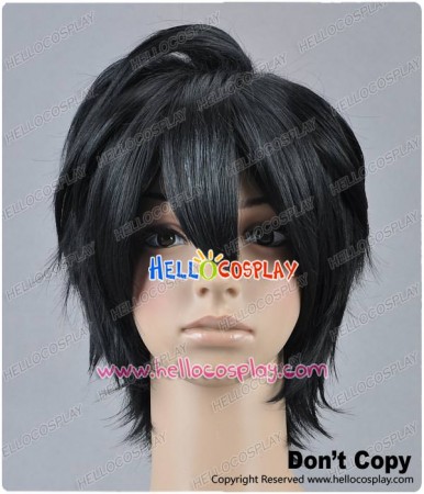 Black Short Cosplay Layered Wig