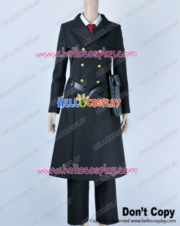 Karneval Cosplay Captain Hirato Costume Black Uniform