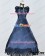 Southern Belle Civil War Lolita Ball Gown Blue Black Lolita Dress