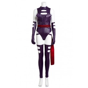 X Men Psylocke Cosplay Costume Purple