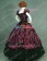 Victorian Lolita Southern Belle Brocade Gothic Lolita Dress Red Floral