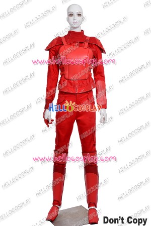 The Hunger Games 3 Mockingjay Katniss Everdeen Cosplay Costume Red Uniform
