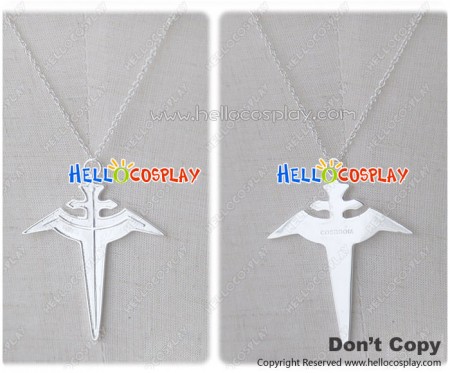 The Hakkenden Cosplay Accessories Cross Pendant Silver