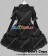 Victorian Gothic Lolita Punk Gorgeous Black Cotton Dress
