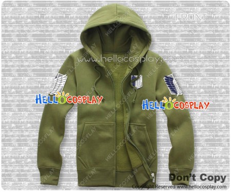 Attack On Titan Cosplay Shingeki No Kyojin Costume Scouting Legion Jacket Zipper Hoodie