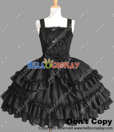 Sweet Lolita Gothic Punk Luxury Black Dress