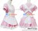 Angel Feather Cosplay Fantasy Sweet Pink Maid Dress