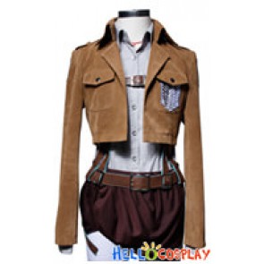 Attack On Titan Shingeki No Kyojin Cosplay Sasha Blouse Suede Costume Full Set