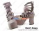 Mirror Pink Buckle Crossing Straps Chunky Punk Lolita Shoes