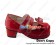 Mirror Red Double Straps Chunky Fashion Princess Lolita Shoes