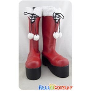 Date A Live Cosplay Shoes Kurumi Tokisaki Boots Red