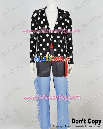 One Piece Cosplay Killer White Polka Dot Uniform Costume