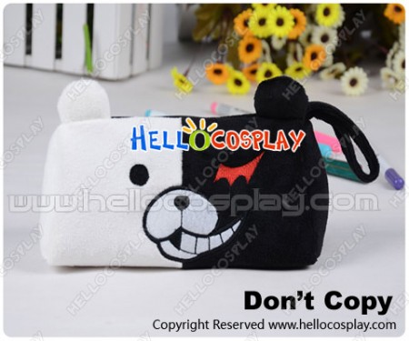 Danganronpa Dangan Ronpa Cosplay Black White Bear Schoolmaster Pencil Bag Type A