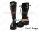 Black Red Long Lacing Buckles Chunky Princess Lolita Boots