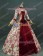 Victorian Lolita Reenactment Stage Antique Gothic Lolita Dress Red Floral