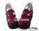 Wine Red Suede Platform Punk Lolita Shoes