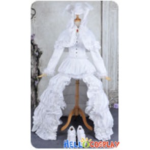 Vocaloid 2 Cosplay Miku White Rabbit Costume Formal Dress