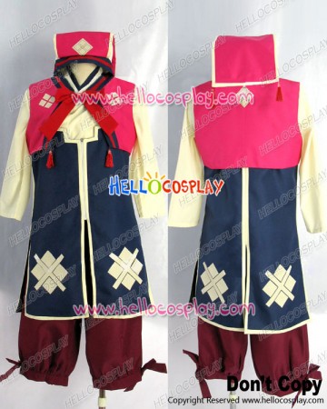 Monster Hunter 3rd Cosplay Nadesiko Uniform Costume Red Ver