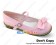 Pink Heart Shaped Ruffle Low Flat Princess Lolita Shoes