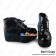Punk Gothic Lolita Shoes Black Mirror Zipper Lace Up Platform