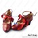 Sweet Lolita Shoes Wine Red Ruffle Ribbon Bow Lace Ankle Strap
