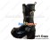 Black Zipper Chunky Punk Lolita Diamond Boots