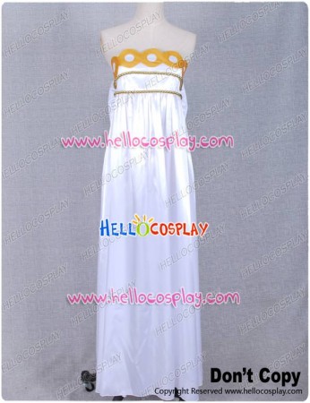 Sailor Moon Princess Serenity White Dress Gown Costume