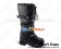 Black Rivets Ruffle Chunky Punk Lolita Boots