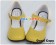 Creamy Yellow Instep Strap Chunky Punk Lolita Shoes