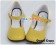 Creamy Yellow Instep Strap Chunky Punk Lolita Shoes