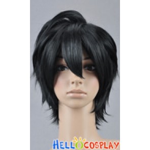 Black Short Cosplay Layered Wig