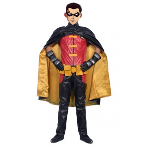 Young Justice Cosplay Robin Costume Jumpsuit