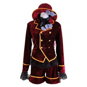 Black Butler Cosplay Ciel Phantomhive Dark Red Costume