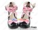 Black Pink Ankle Strap Scalloped Trim Butterfly Lolita Shoes