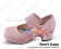 Pink Chunky Round Bow Punk Princess Lolita Shoes