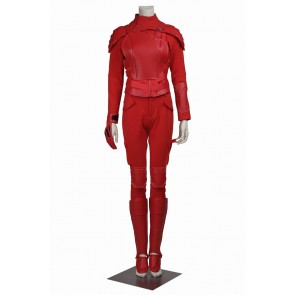 The Hunger Games 3 Part 2 Mockingjay Katniss Everdeen Cosplay Costume Red Uniform