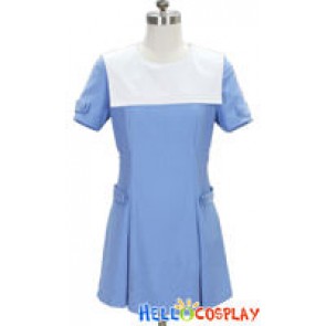 Zone-00 Cosplay Hime Shirayuri Costume Blue Dress
