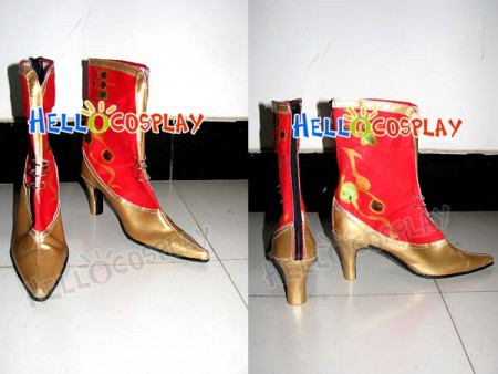 Final Fantasy Cosplay Red Short Boots