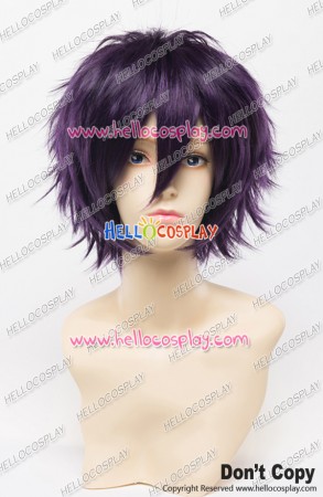 Wig 30CM Cosplay Purple Black Universal Short Layered