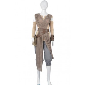 Star Wars The Force Awakens Rey Cosplay Costume New Ver