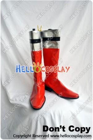 Tokusou Sentai Dekaranger Cosplay Red Boots