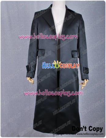 Smallville Clark Kent Cosplay Black Trench Coat Costume